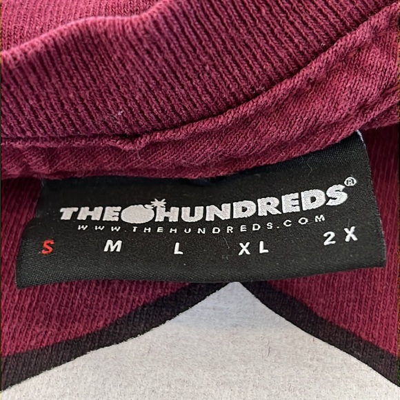 The Hundreds x MF Doom shirt size small burgundy - Picture 5 of 5